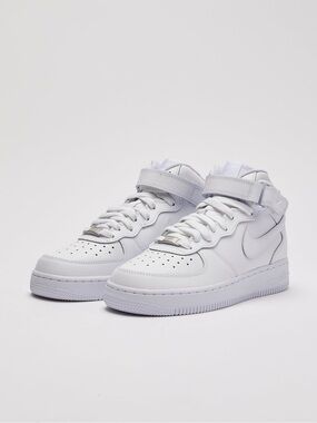 Women’s White High-Top Sneakers with Ankle Strap